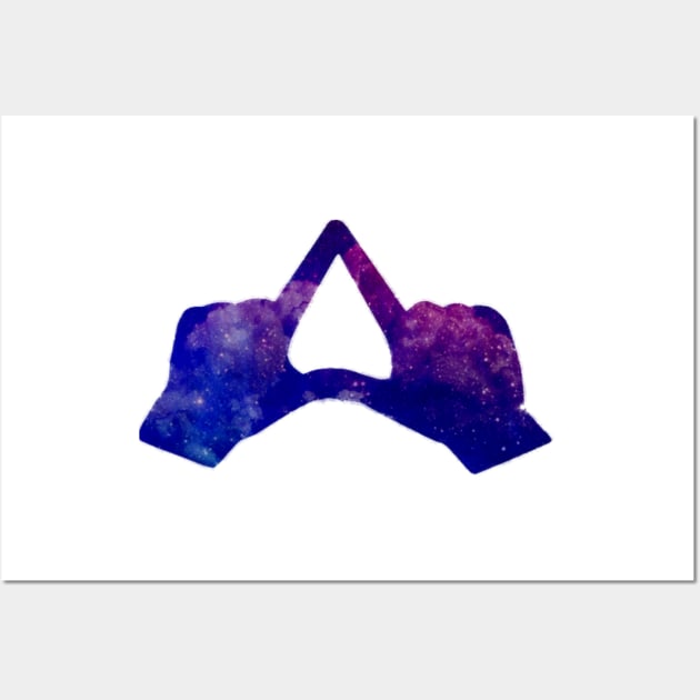 Tri Delta Hands Sign (Astro) Wall Art by Switch-Case